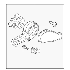 HVAC Blower Motor Assembly - Mazda (CE49-61-8B0A)