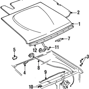 Hood - Mazda (ZZM1-52-310)