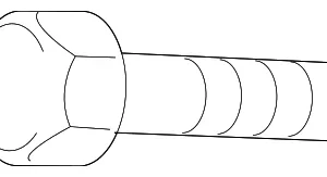 Alternator Bracket Bolt - Mazda (9XF0-03-207L)