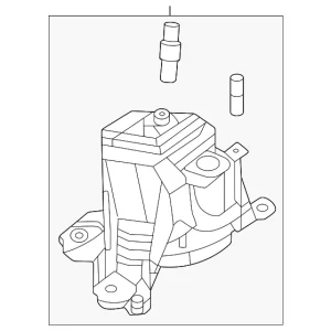 Rubber(L) Engine Mt - Mazda (KS0E-39-050A)