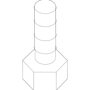 Side Mount Mount Bolt - Mazda (9YA1-61-205)