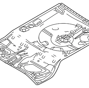 Pan Floor Rear - Mazda (DGY4-53-70XA)