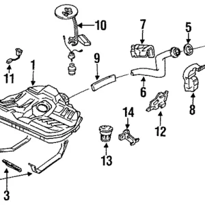 Fuel Tank Filler Neck - Mazda (BR93-42-210E)