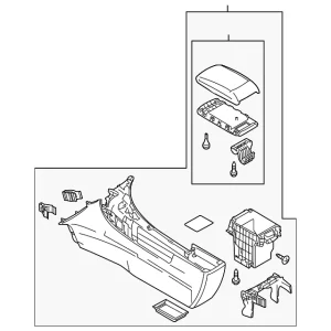 Console Assembly - Mazda (BCN7-64-420K-02)