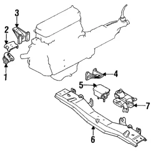 Motor Mount Bracket - Mazda (UC86-39-021)