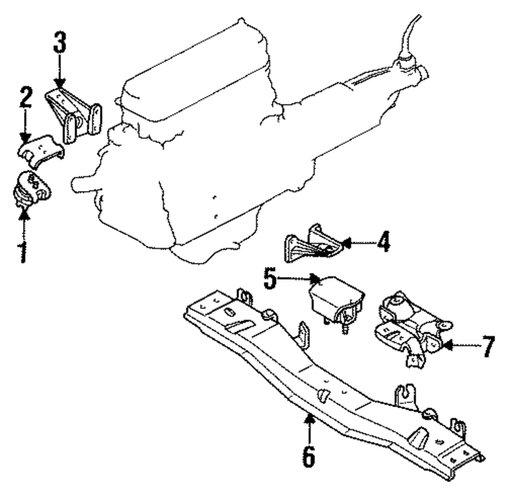 Motor Mount Bracket - Mazda (UC86-39-021)