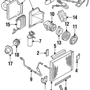 A/C Condenser - Mazda (ZZM0-61-480)
