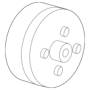Engine Water Pump Pulley - Mazda (1F82-15-131)
