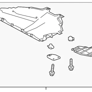 Radiator Support Splash Shield - Mazda (B61K-56-110A)