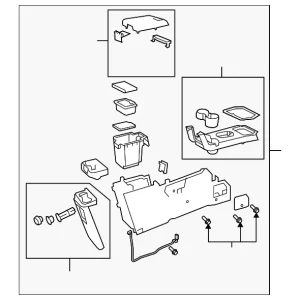 Console Assembly - Mazda (ZZEA-64-410-03)