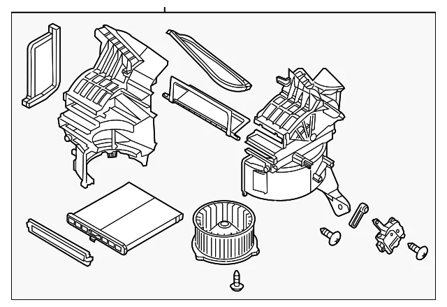 HVAC Blower Case Assembly - Mazda (BAFA-61-140)