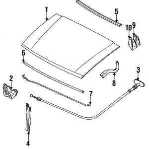 Hood - Mazda (UB82-52-310)