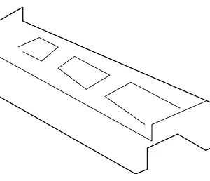 Floor Pan Cross-Member Bracket - Mazda (C235-54-620A)