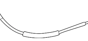 HVAC Heater Control Valve Cable - Mazda (BJS7-61-C35)
