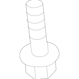 Lower Latch Bolt - Mazda (9KKB-E0-620)