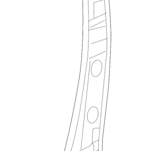 Pillar(R) Rear Inner - Mazda (KB7W-70-080B)