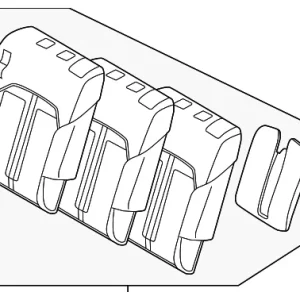 Trim Pad (L) Rear.S.Back - Mazda (KEWS-88-48YA-39)