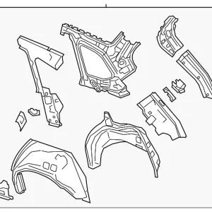 Panel (L) Wheel House - Mazda (TKY8-71-15X)