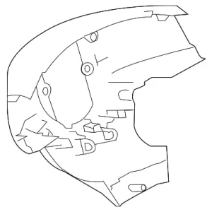 Steering Wheel Back Cover - Mazda (BBM7-32-049-02)