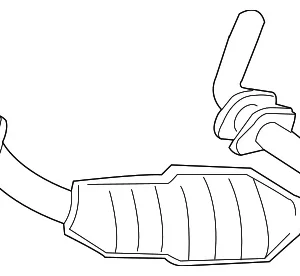 Catalytic Converter - Mazda (1FAD-20-55XA)