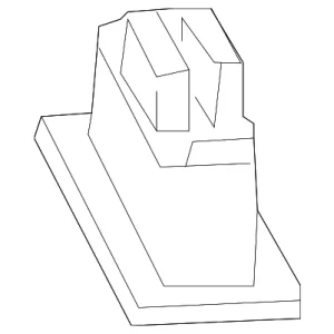 Seat Belt Anchor Plate Cover - Mazda (CC33-57-914-75)