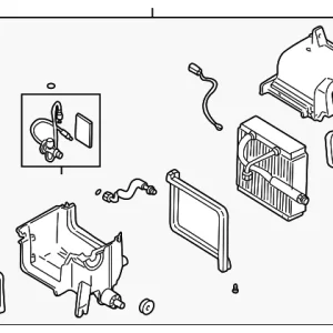 A/C Evaporator Core And Case Assembly - Mazda (BJ0E-61-520E)