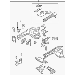 Frame(L) Front - Mazda (BP4L-54-31XL)